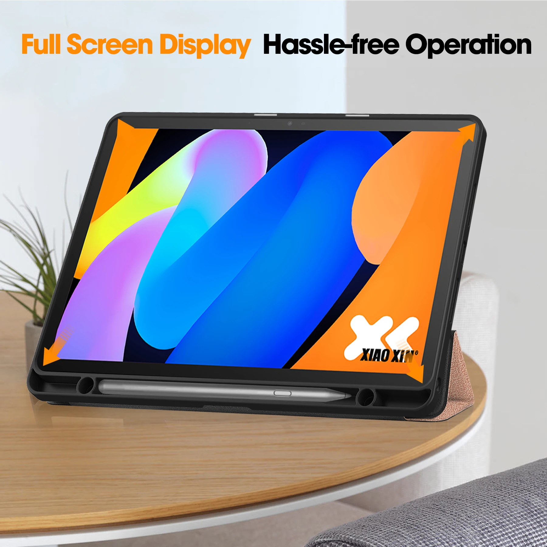Premium 11 TPU Leather Magnetic Tablet Cover with Pen Slot