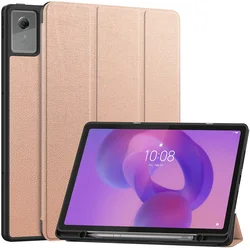 Premium Leather Magnetic Smart Cover with Pen Holder - Xiaoxin Pad12.1 2025 (Rose gold)