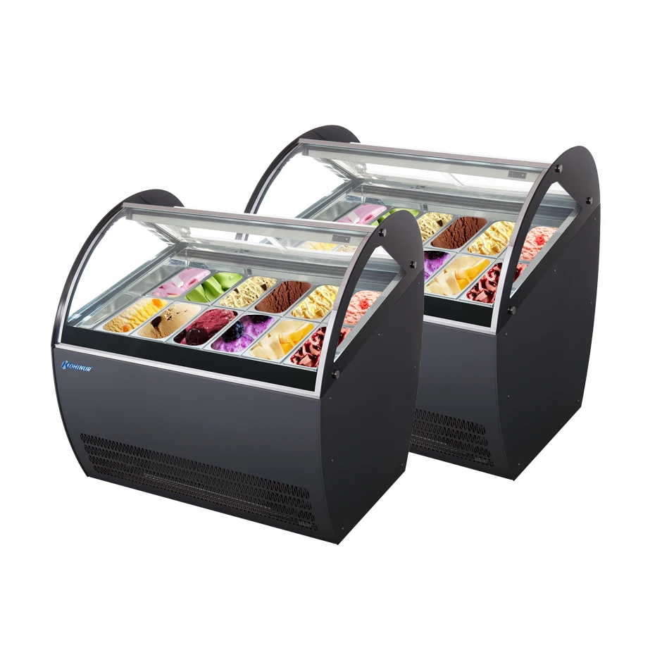 Commercial Cake Display Freezer Counter Small Single-Temperature Air Cooling System Refrigerator Showcase
