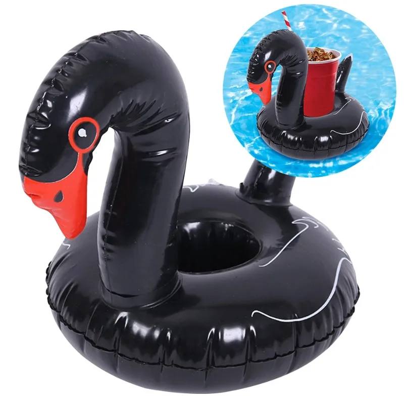 Flamingo Inflatable Drink Holders PVC Floating Cup Coasters for Pool Parties Summer Celebrations Cute and Durable Party Decor