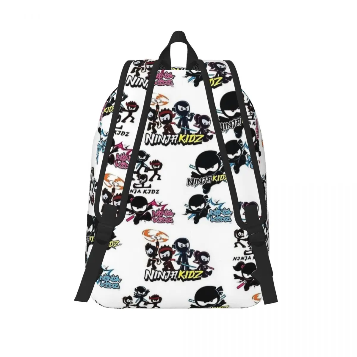 Ninja Kidz Pack Cartoon for Teens Student School Bookbag Canvas Daypack Middle High College with Pocket 3
