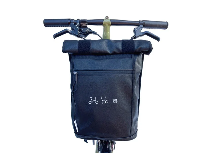 412 Pieghevole Bike Head Bag Iamok Nero Impermeabile Zaino Borse Anteriori Per Brompton Birdy Dahon 950G Accessori Per Biciclette