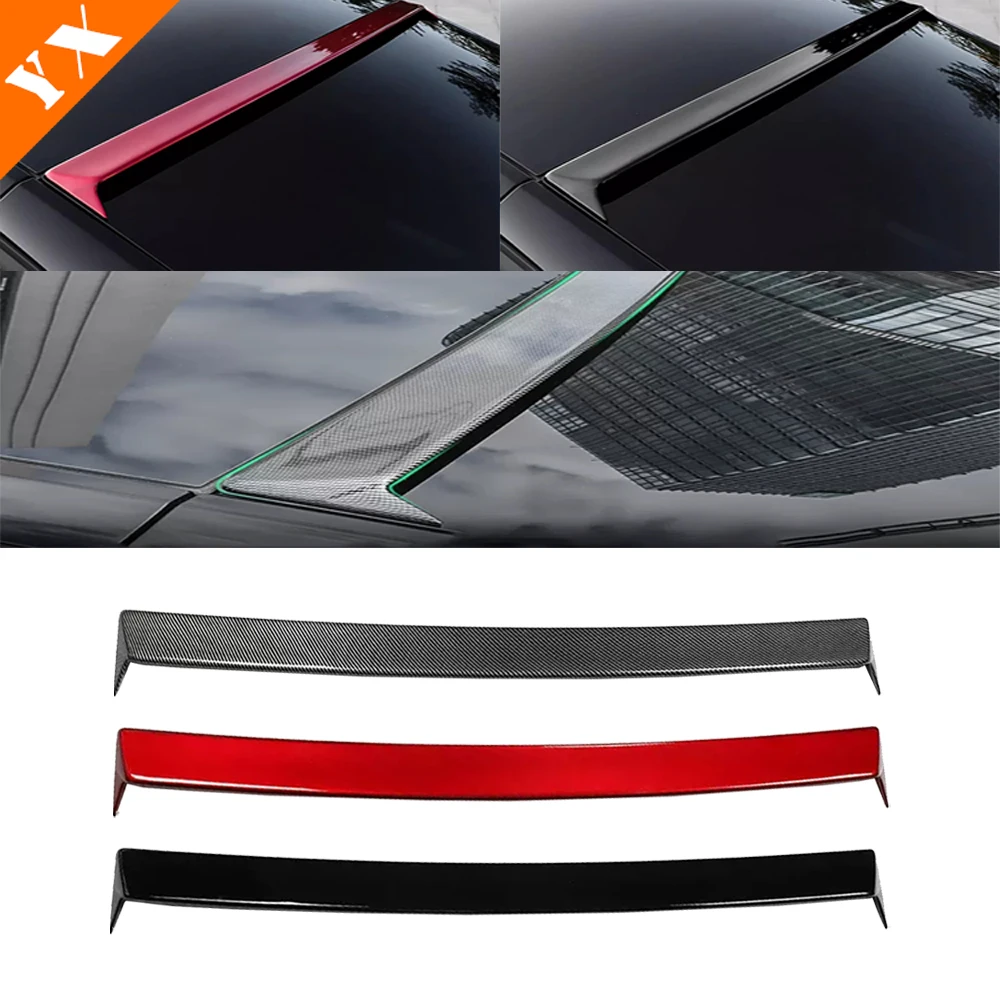 

For Tesla Model Y 2021-2023 Car Carbon Rear Window Rear Wing Fixed Wind Wing Top Wing Pressure Wing Trim Moulding Accessories