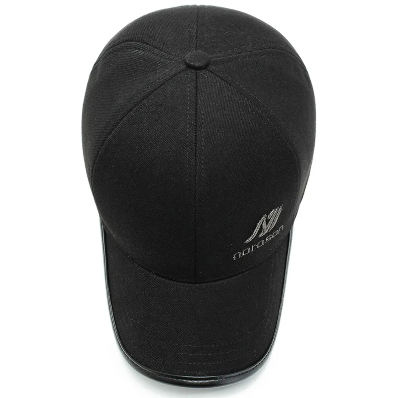 Men Golf Hat Baseball Cap Sunscreen Visor Brim Shade Snapback Autumn Winter Hat Earmuffs Embroidery Hunting baseball caps sports sun hats golf caps