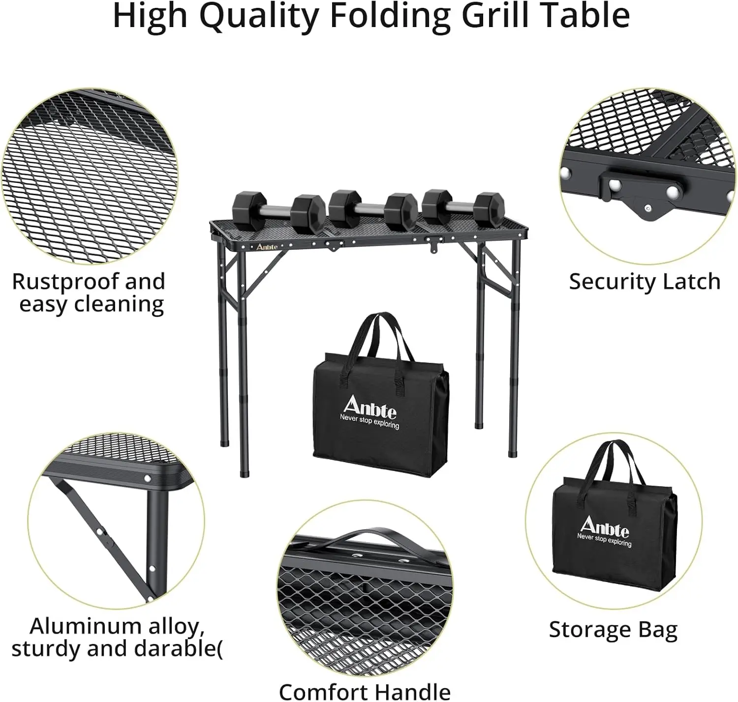 Folding Grill Table 5