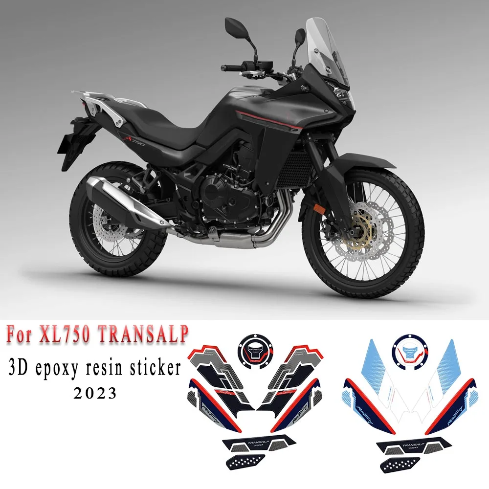 

New XL750 2023 Motorcycle Accessories 3D Epoxy Resin Sticker Protection Decal For HONDA XL750 TRANSALP