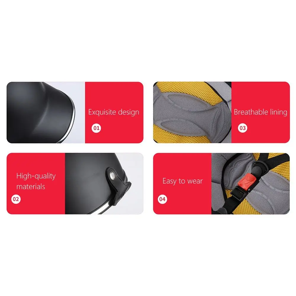 1 Stück Neuer Elektrischer Fahrradhelm mit Verstellbarem Riemen Universeller Sicherheitshelm Baseballkappe für Erwachsene – Detail 9