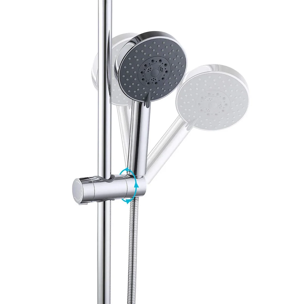 Shower Bracket Shower Rail Holder Adjustable 20~25mm ABS Chrome Shower Head Holder Bathroom Accessories Universal