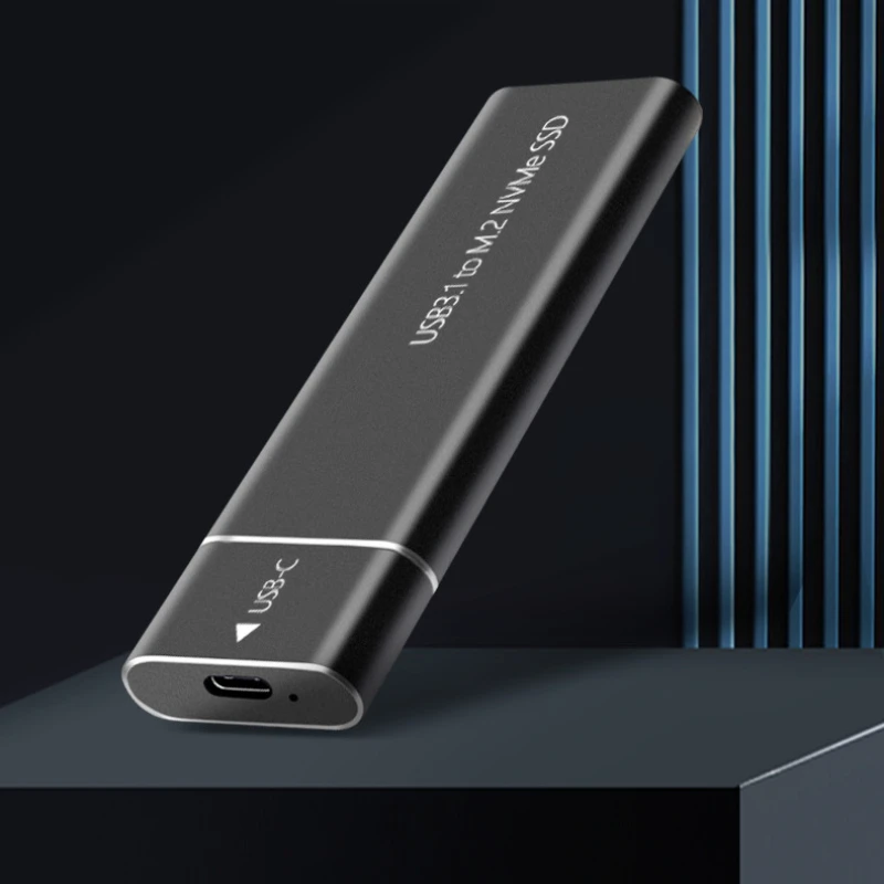 Caixa Móvel Ssd Metal Sólido Disco Rígido Externo Ssd Gabinete Suporta Protocolo Nvme Laptop Telefone Usb 3.1 M.2 - Imagem 4