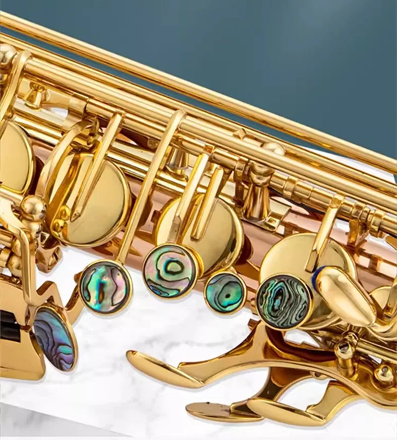 Professional Best Quality A-902 Alto Saxophone E-Flat Sax Alto Mouthpiece Ligature Reed Neck Musical Instrument