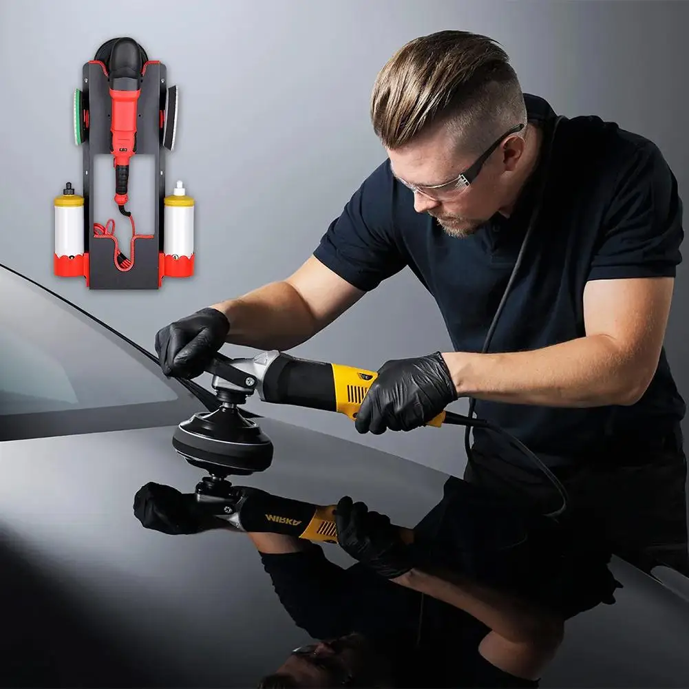 Wall-mounted Polisher Tool Holder Dedicated Placement Of Spray Bottle Rack For er Machines Cutting Machines Polishing