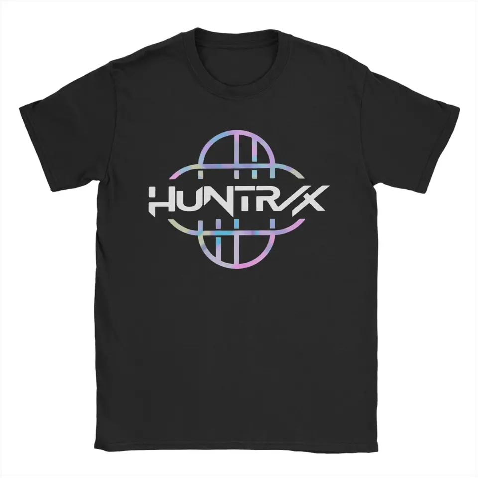 K-POP デーモンハンターズ ロゴ Tシャツ メンズ HUNTRIX カジュアル