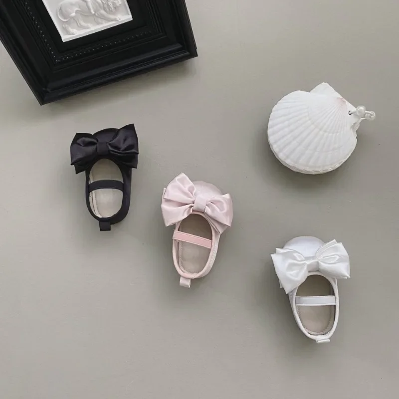 Baby Girls One Piece Shoes Bow Spring Autumn Antiskid Soft Sole Outdoor baby shoes