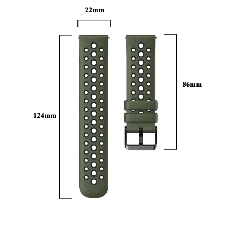 Two-Tone Breathable Strap, 22mm, Soft Bracelet