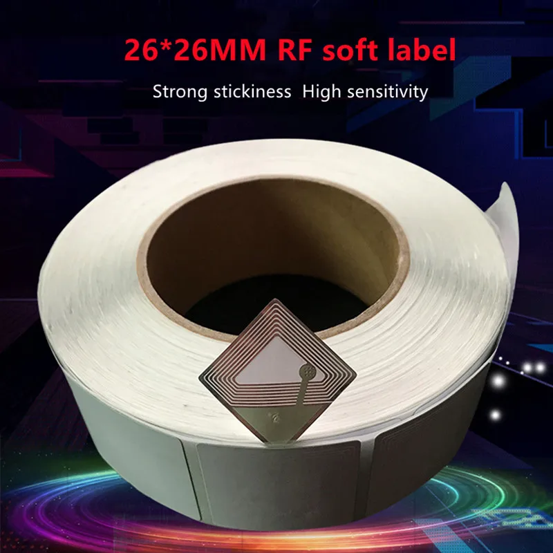 1000 Pz Supermercatoantifurto Codice A Barre 26X26Mm Eas Rf 8.2 Mhzetichetta Antifurto