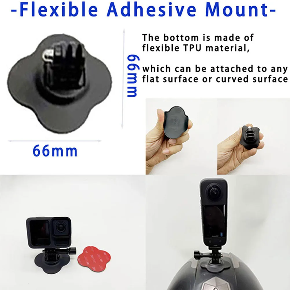 Black Pro Kit Accessori 60 In 1 Per Action Cam, Compatibile Con GoPro Hero 13-1, DJI Osmo Action, Insta360, AKASO E Altri, Borsa, Tracolla, Treppiede E Molti Accessori