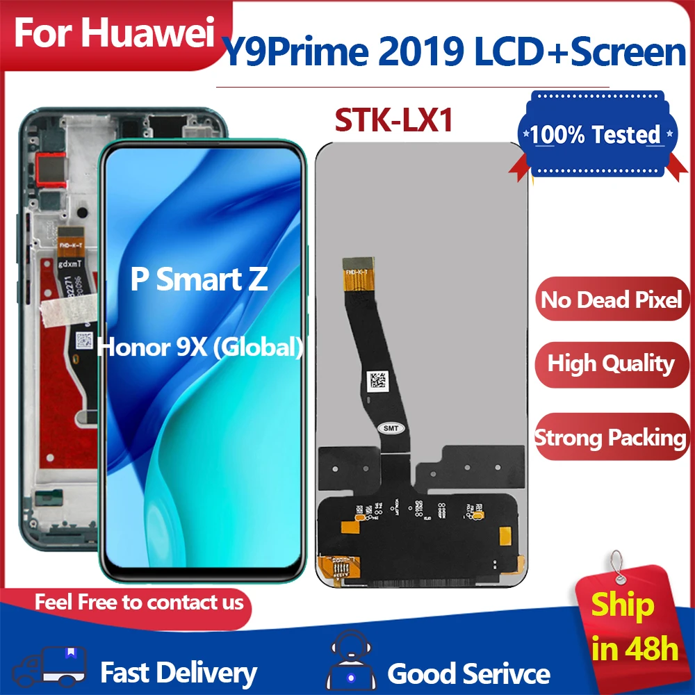 

6.59'' New LCD For Huawei Y9 Prime 2019 / Huawei P Smart Z LCD Display Honor 9X (Global) STK-LX1 Touch Screen Digitizer Assembly