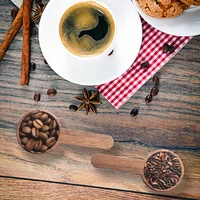 Home Wooden Measuring Spoon Set Kitchen Measuring Spoons Tea Coffee Scoop Sugar Spice Measure Spoon Measuring Tools for Cooking 6