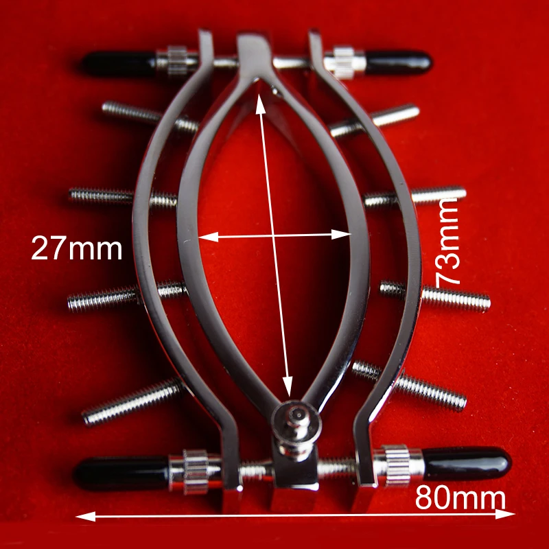 Vagina Speculum Spread Labia Lips Clamps Clitoris Opener BDSM Sex Toys