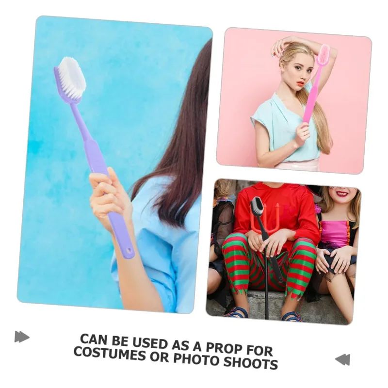 Colorful Super Long Toothbrush Oversized Bath Brush Oral Care Deep Cleaning Oral Cleaning Dentistry Brushing Teeth T