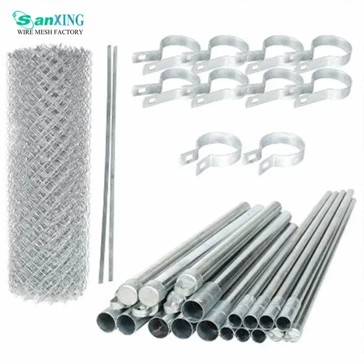 Sustainable Wholesale Industry Used hot Dipped Galvanized PVC coated Iron Wire Mesh Chain Link Fence For Baseball Fields 3