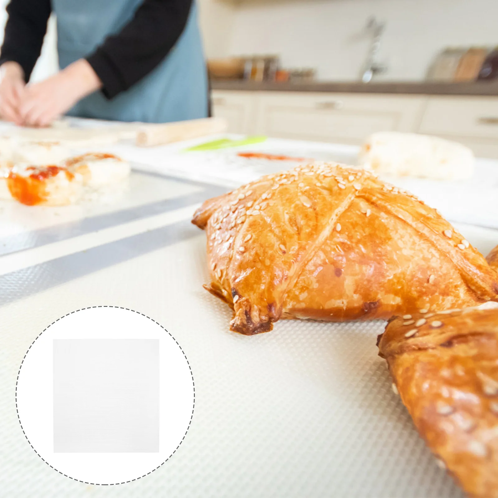 

6 Pcs Fruit Dehydrators Mats Lining Fruit Drying Mat Silicone Baking Mats Silica Gel Anti-skid for Food Dryer