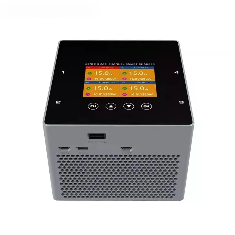 HOTA F6+ AC/DC AC500W DC250Wx4 15Ax4 Smart Balance Charger для LiPo LiIon NiMH аккумулятора