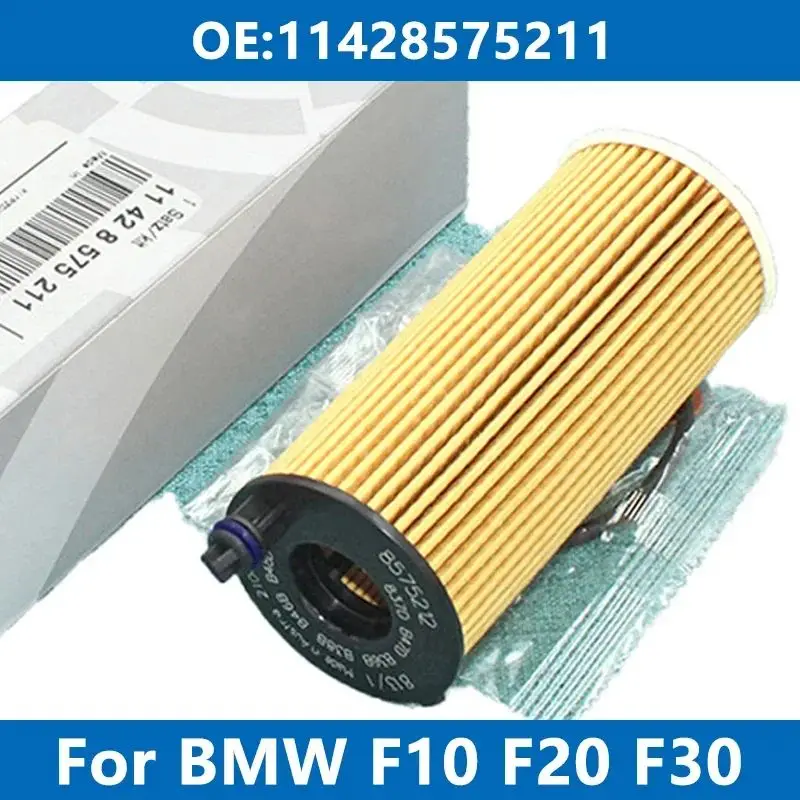Car Oil Filter 11428575211 For BMW F30 F31 F34 G01 G20 G30 F10 F11 F15 F20 F25 118i 220 320i 320d 520d 530i 725d X3 X4 X5 Engine car accessories car oil filter car filter