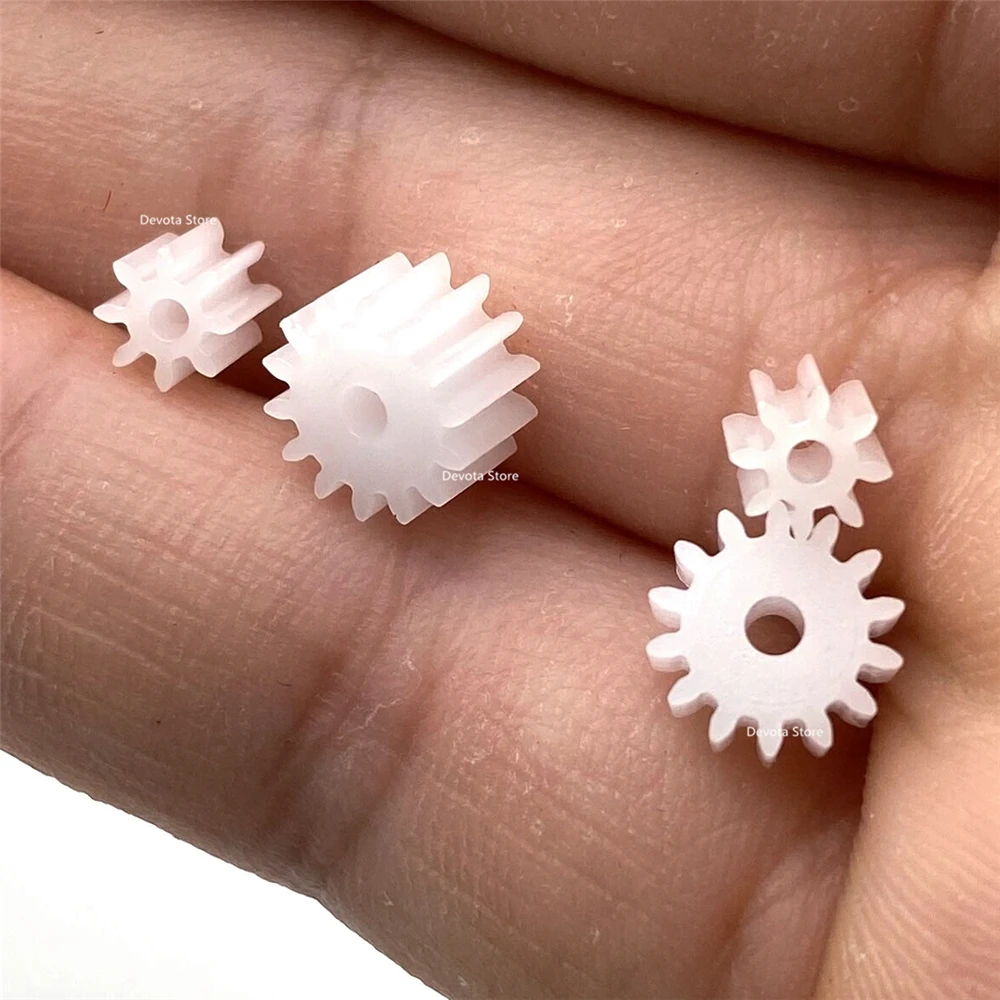 0.5M 8/9/10/11/12/13/14/15/18 Teeth DIY Motor Plastic gear 0.5/2/3MM Hole Diameter