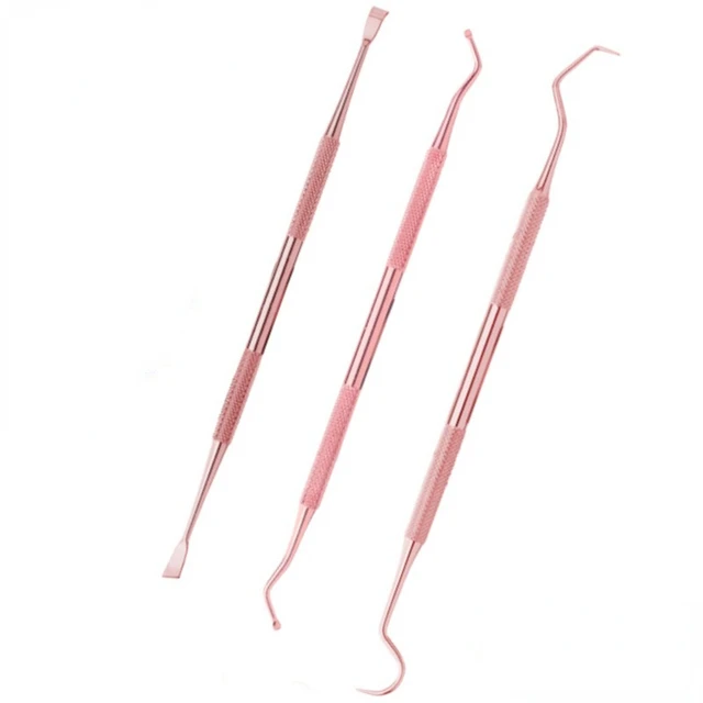 3PCS Stainless Steel Double Ends Dentist Teeth Clean Hygiene Explorer Probe hook Pick Dental Tool Products 2