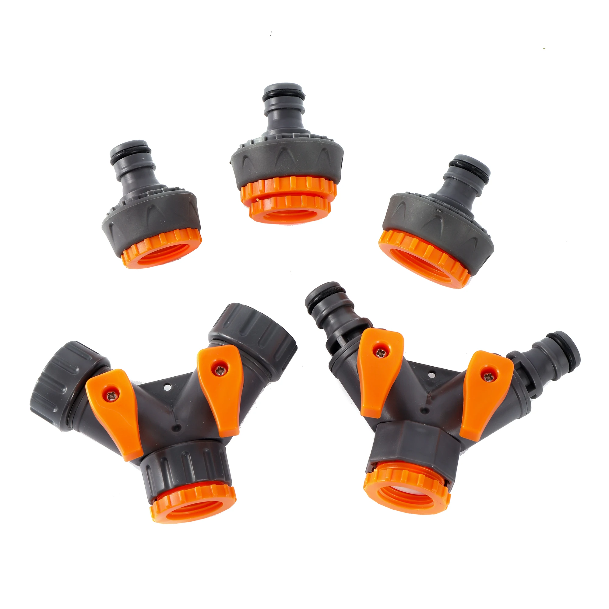 Garden Hose On/Off Valve Quick Connector Male and Female Tap Adapter Y-Joint Kit 1 pc 1/2" 3/4" 1" For Garden Hose Sprinkler garden hose valve garden hose connector hose connector garden hose adapter hose tap adapter garden quick coupling garden hose splitter garden irrigation splitter garden water connector quick connect valve faucet quick connector garden faucet adapter faucet adapter water faucet adapter