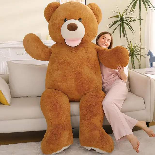 MaoGoLan Giant Teddy Bear 6 Feet Tall, Valentines Big Teddy Bear Stuffed Animal, Adorable Human Size Teddy Bear Plush For Lover 2 MaoGoLan Giant Teddy Bear 6 Feet Tall, Valentines Big Teddy Bear Stuffed Animal, Adorable Human Size Teddy Bear Plush For Lover 2