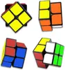 Magic Cube 2x2x2 Magic Speed Cube 2x2 Cube Smooth 3D Puzzle Toy Mini Pocket Twist Toy Educational Toys for Boys Girls Kids Adult 2