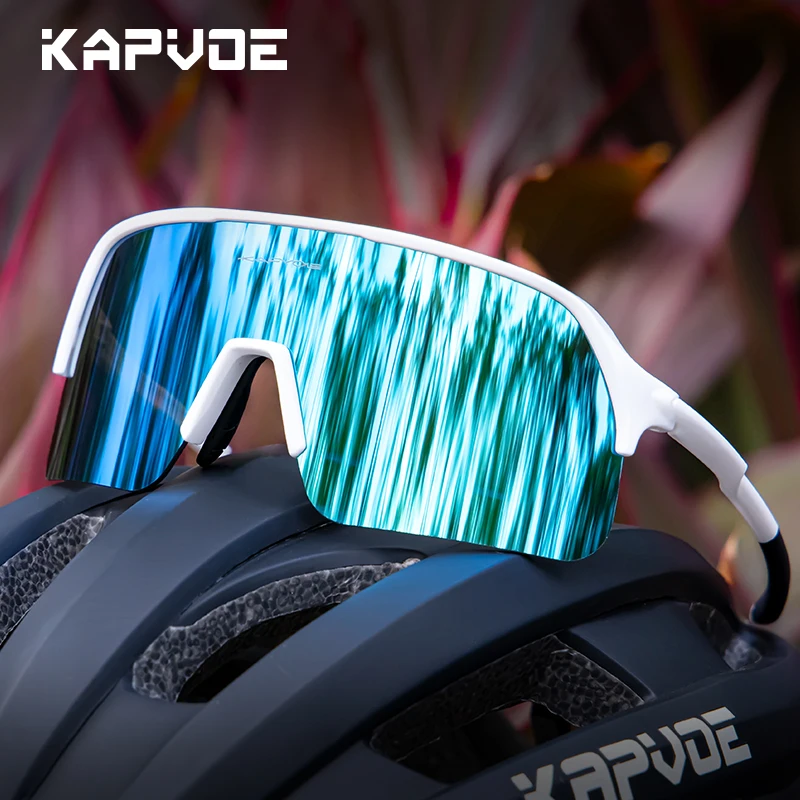 Kapvoe Sunglasses for Man Cycling Glasses Driving Bicycle Eyewear Cycling Women Road Mountain Bike Outdoor Sport Goggles UV400