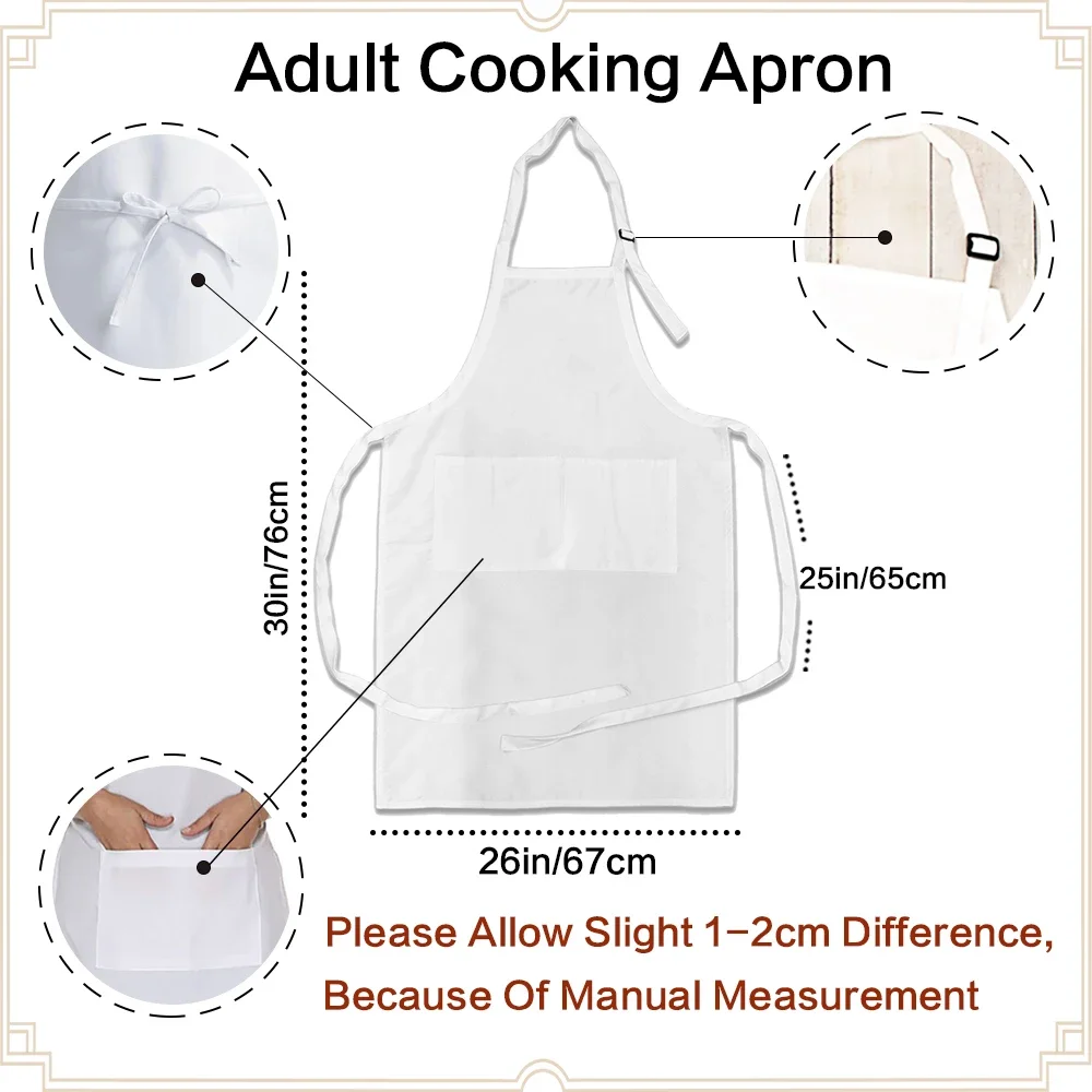 Valentine Rosoz Couples Aprons Kitchen Apron Set for Engagement Wedding Anniversary Bridal Shower Gift Bride Wedding Gifts Apron - Image 2