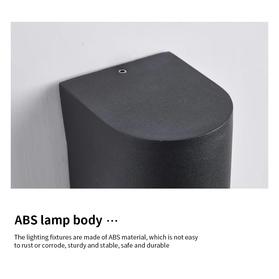 Wall Light Led Wall Lamp Outdoor Waterproof AC85-265V 3W 6W Up & Down ABS Lighting Garden Decoration Wall Light For Indoor Livingroom Light
