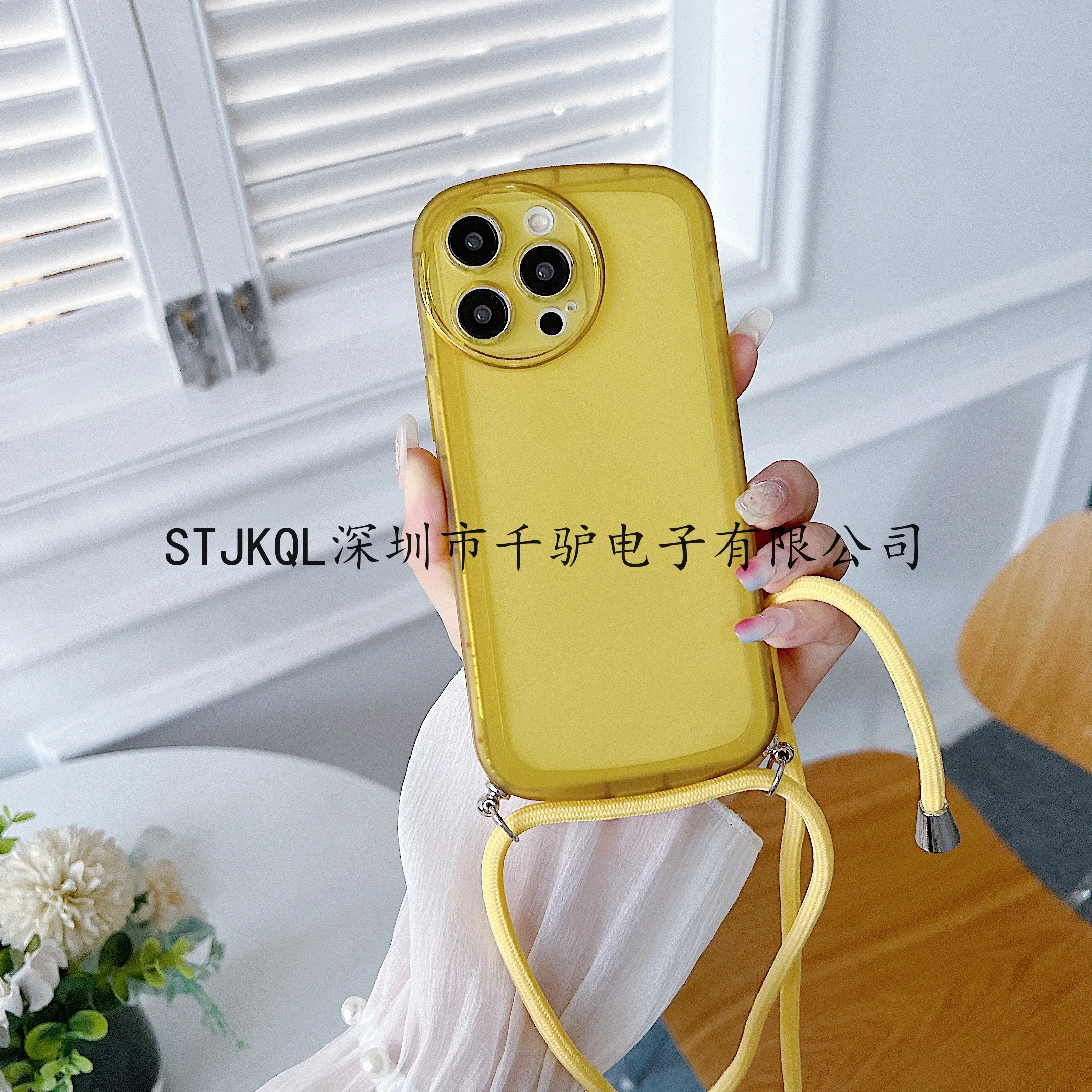 Transparent Crossbody Necklace Lanyard TPU Soft Case Cover
