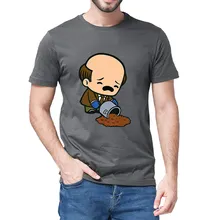 Camiseta 100% de algodón para hombre, ropa de calle, verano y humorístico, Kevin Malone Chili, oficina, serie de TV, Harajuku
