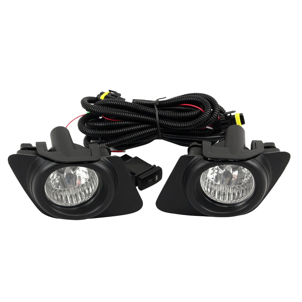 

Pair Front Bumper Fog Light Lamp Assembly with Switch Wring Harness for DAIHATSU SIRION 2006-19 for TOYOTA PASSO 2013