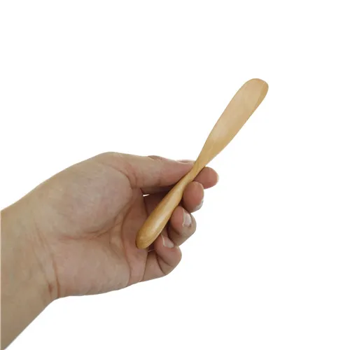 Butter Knifes Natural Wood Kitchen Spreaders for Cheese Sandwiches Breakfast 1pc 16.5cm