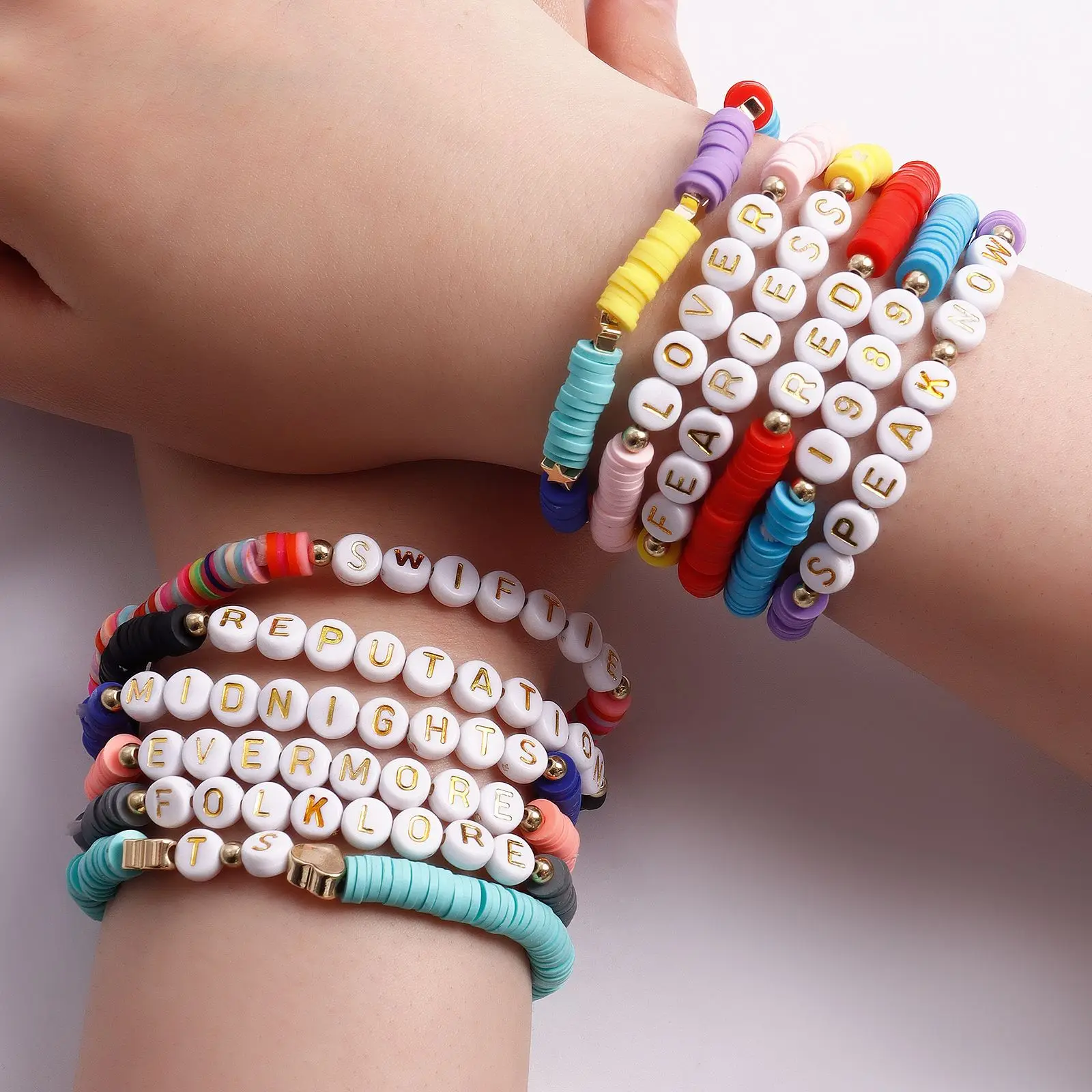 Taylor Swifts Midnights Clay Bead Bracelet 