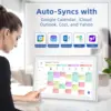 21.5 Inch Digital Calendar, Electronic Chore Chart, Smart Weekly and Monthly Planner 1920 * 1080P IPS Touchscreen Wall and Desk