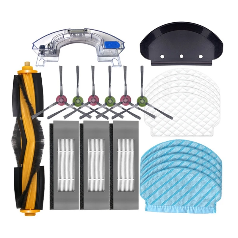 

Аксессуары для робота-пылесоса Ecovacs Deebot Ozmo 950 920 T5max, основная и боковая щетки, Сменный фильтр НЕРА, швабра