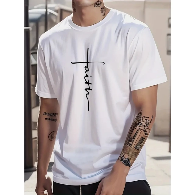 Summer Simple Men's T-Shirt Loose Breathable Tees 3d Print Short Sleeve Top Daily Casual Male Clothing Oversized T-Shirt For Men 2