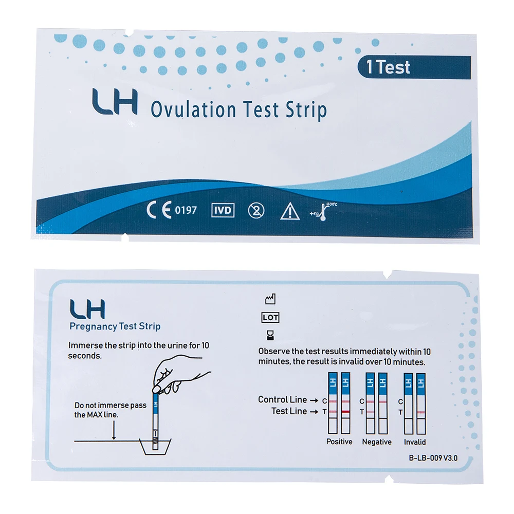 20pcs Female Ovulation Test Strips Predictor Fertility Stick LH Test Ovulation Urine Early Pregnancy Response Over 99% Accuracy