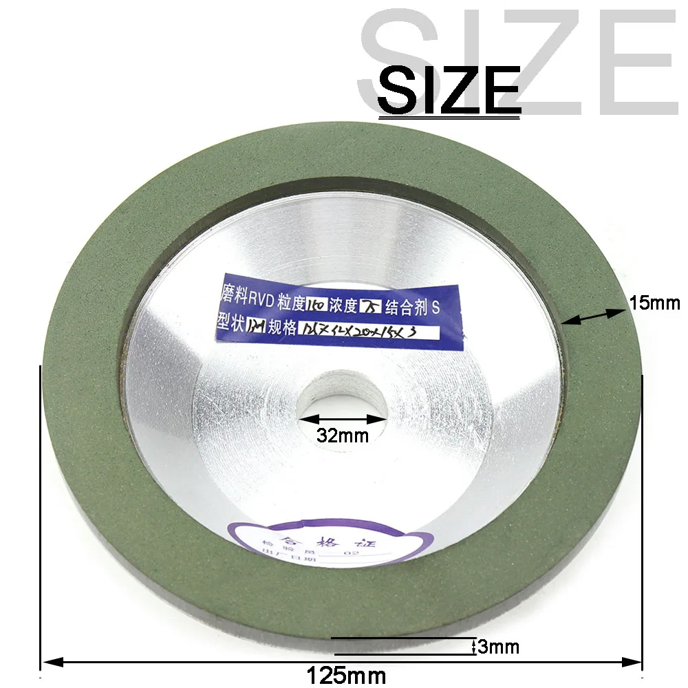 100/125/150mm Diamond Grinding Wheel Cup For Tungsten Steel Metal Saw Blade Sharpening
