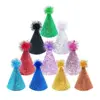 Pet Birthday Caps With Ball Cat Dog Costume Sequin Headwear Cap Hat Christmas Party Pet Accessories Decoration 2