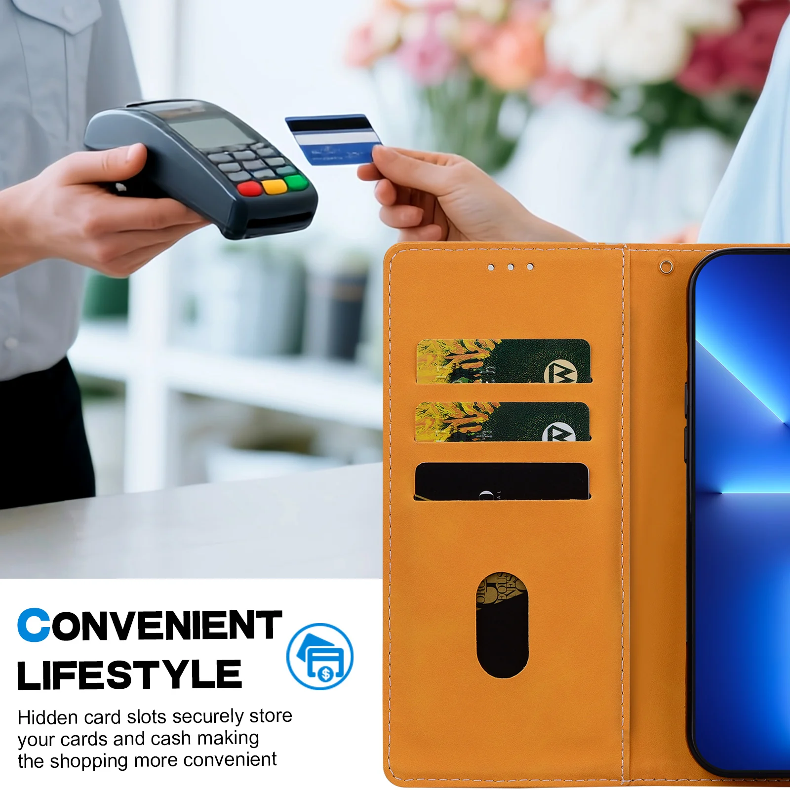 Magnetic Flip Leather Wallet Case with Cover