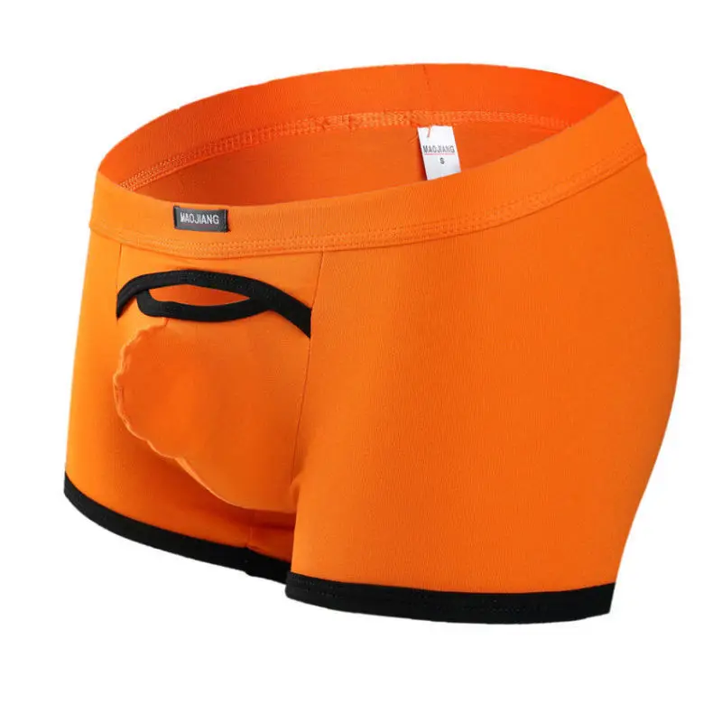 Cotton Underwear Men's Breathable Boxers U-Shaped Big Bag Breathable Comfortable Separate Elephant Trunk Sexy Lingerie Panties