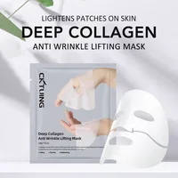 1/5/10/20PCS Collagen Face Masks Deep Hydrating Moisturizing Brighten Firming Skin Facial Masks Split Sheet Mask Skin Care